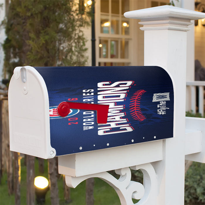 Chicago Cubs 2016 World Series Champions Fly W Win Magnetic Mailbox Cover 18" X 21" Outdoor Decor
