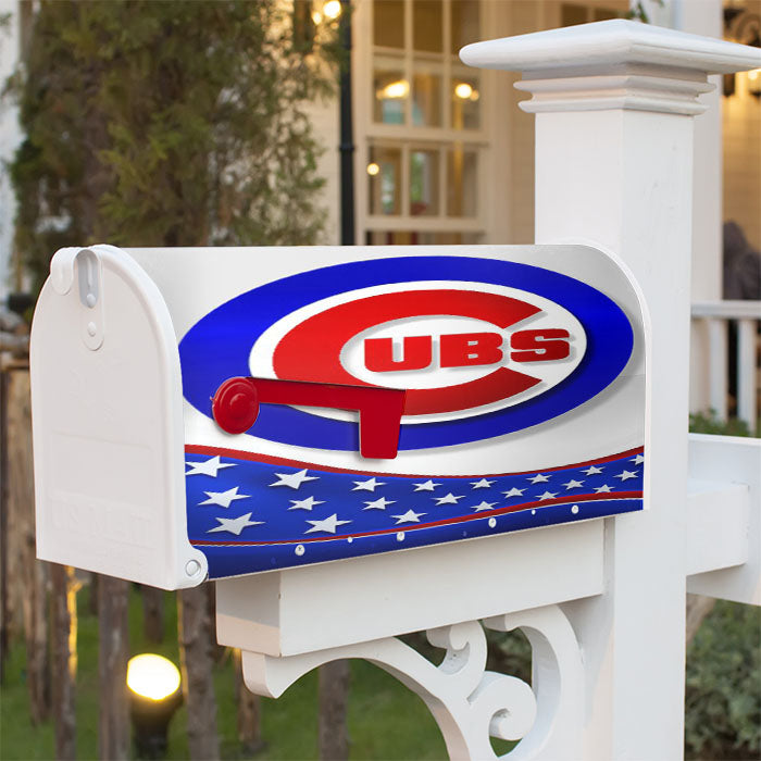Chicago Cubs Americ Magnetic Mailbox Cover 18" X 21" Outdoor Decor