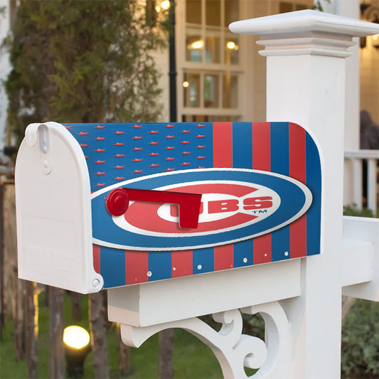 Chicago Cubs America Forever Magnetic Mailbox Cover 18" X 21" Outdoor Decor