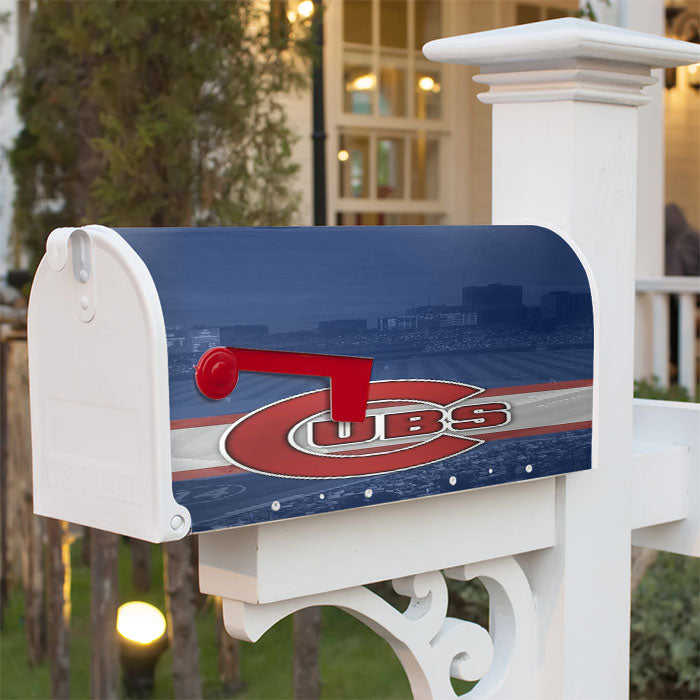 Chicago Cubs Atmosphere Magnetic Mailbox Cover 18" X 21" Outdoor Decor