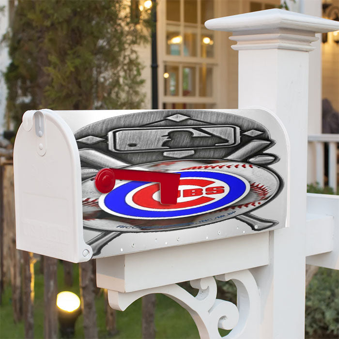 Chicago Cubs Basebal Magnetic Mailbox Cover 18" X 21" Outdoor Decor