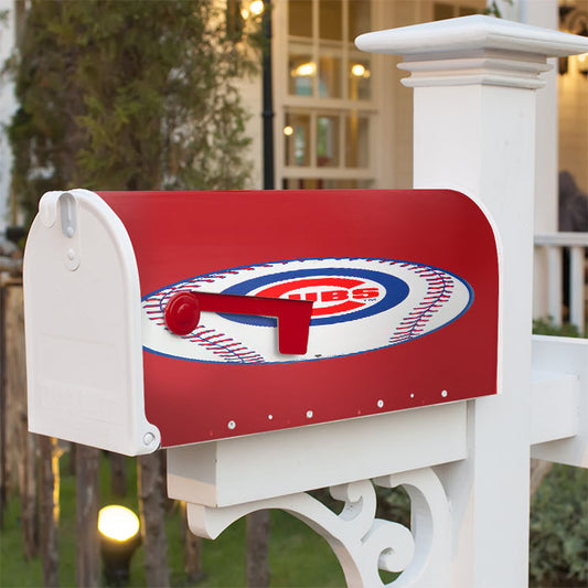 Chicago Cubs Baseball Logo Magnetic Mailbox Cover 18" X 21" Outdoor Decor