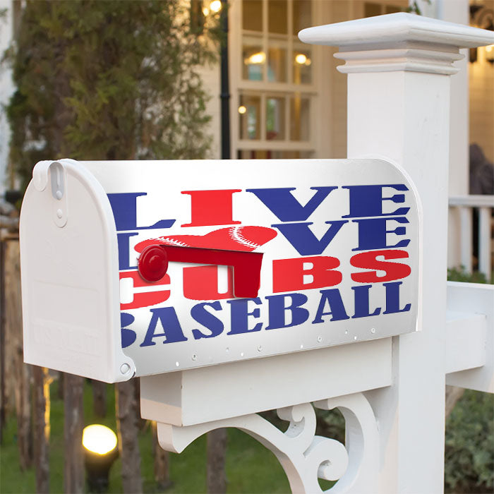 Chicago Cubs Baseball Quotes Magnetic Mailbox Cover 18" X 21" Outdoor Decor