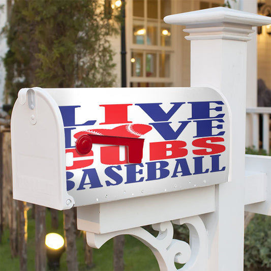 Chicago Cubs Baseball Quotes Magnetic Mailbox Cover 18" X 21" Outdoor Decor