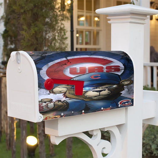 Chicago Cubs Be Magnetic Mailbox Cover 18" X 21" Outdoor Decor