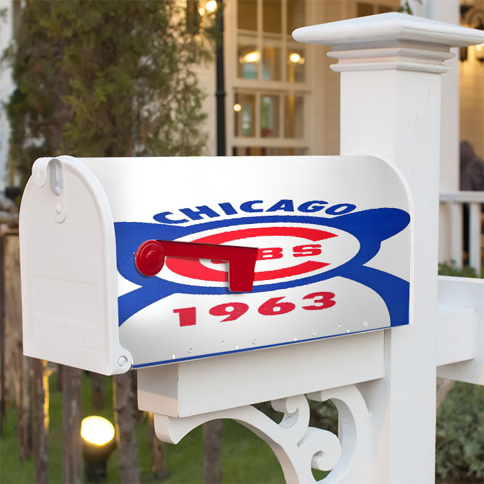 Chicago Cubs Bear Silhouette 1963 Magnetic Mailbox Cover 18" X 21" Outdoor Decor