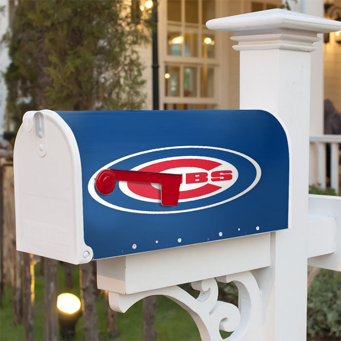 Chicago Cubs Blue Circle Logo Magnetic Mailbox Cover 18" X 21" Outdoor Decor