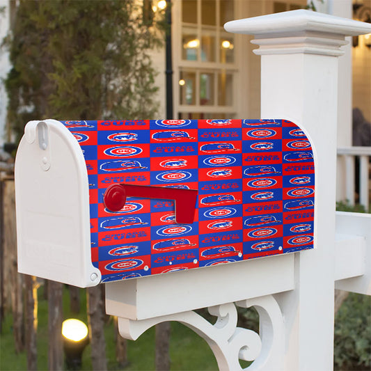 Chicago Cubs Caps Logo Magnetic Mailbox Cover 18" X 21" Outdoor Decor