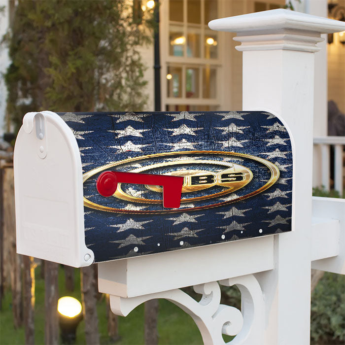 Chicago Cubs Golden Logo Usa Magnetic Mailbox Cover 18" X 21" Outdoor Decor