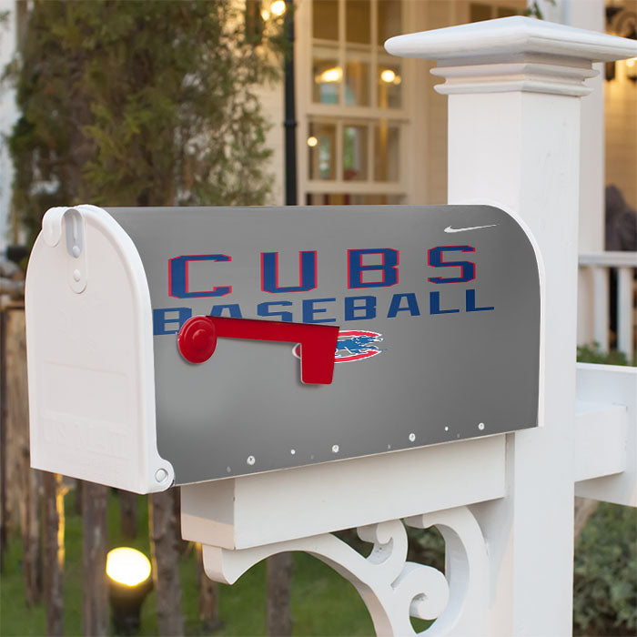 Chicago Cubs In The Grey Magnetic Mailbox Cover 18" X 21" Outdoor Decor