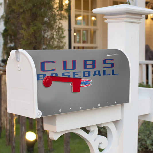 Chicago Cubs In The Grey Magnetic Mailbox Cover 18" X 21" Outdoor Decor