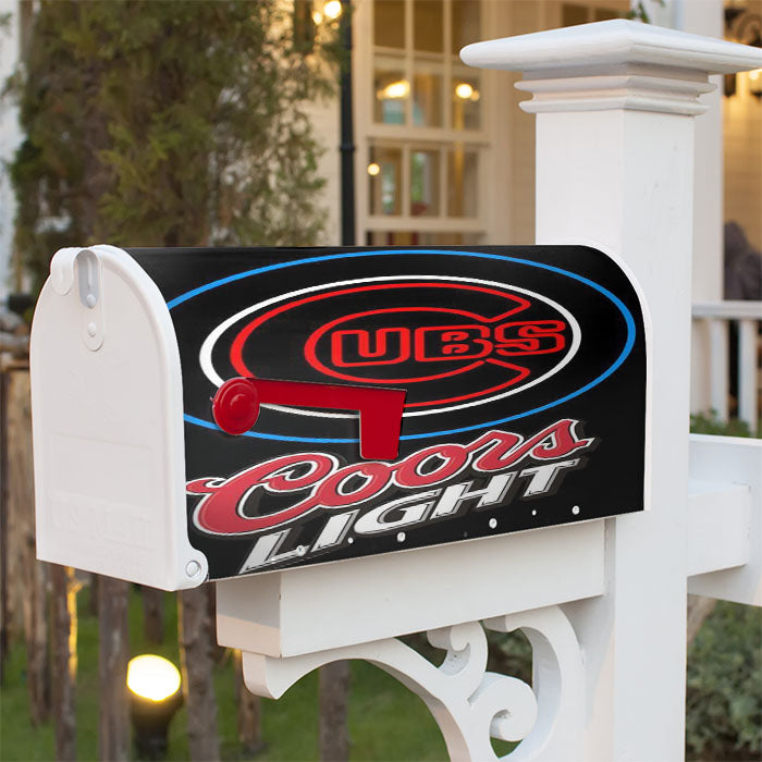 Chicago Cubs Light House Magnetic Mailbox Cover 18" X 21" Outdoor Decor
