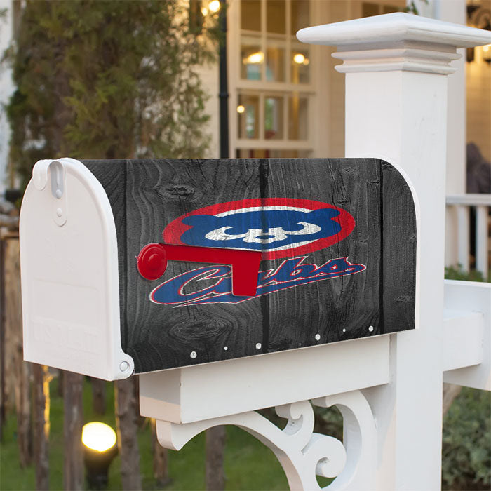 Chicago Cubs Logo Magnetic Mailbox Cover 18" X 21" Outdoor Decor