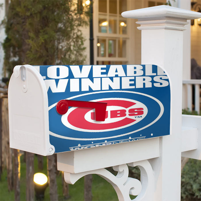 Chicago Cubs Loveable Winner Magnetic Mailbox Cover 18" X 21" Outdoor Decor