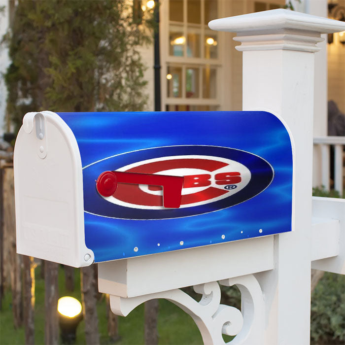 Chicago Cubs Wave Logo Magnetic Mailbox Cover 18" X 21" Outdoor Decor