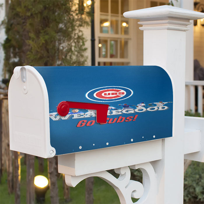 Chicago Cubs We Are Good Magnetic Mailbox Cover 18" X 21" Outdoor Decor