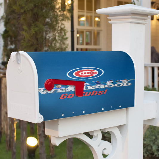 Chicago Cubs We Are Good Magnetic Mailbox Cover 18" X 21" Outdoor Decor