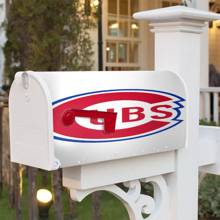 Chicago Cubs White Background Magnetic Mailbox Cover 18" X 21" Outdoor Decor