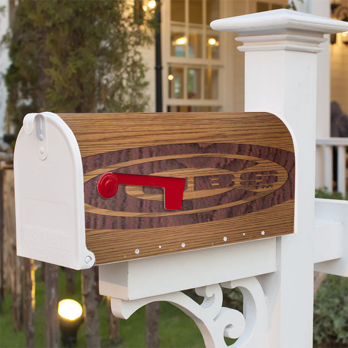 Chicago Cubs Woodcut Magnetic Mailbox Cover 18" X 21" Outdoor Decor