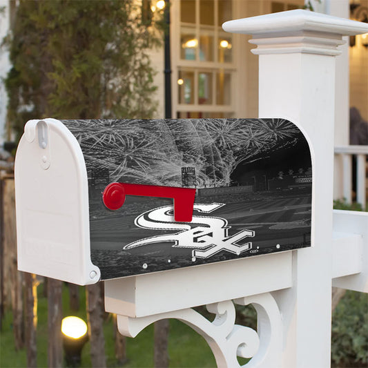 Chicago White Sox Stadium Logo Magnetic Mailbox Cover 18" X 21" Outdoor Decor