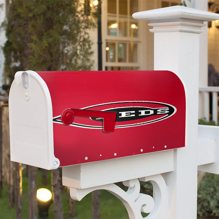 Cincinnati Red Logo 2 Magnetic Mailbox Cover 18" X 21" Outdoor Decor
