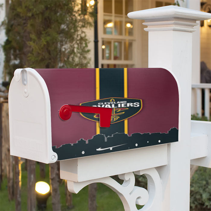 Cleveland Cavaliers Basketball Team Magnetic Mailbox Cover 18" X 21" Outdoor Decor