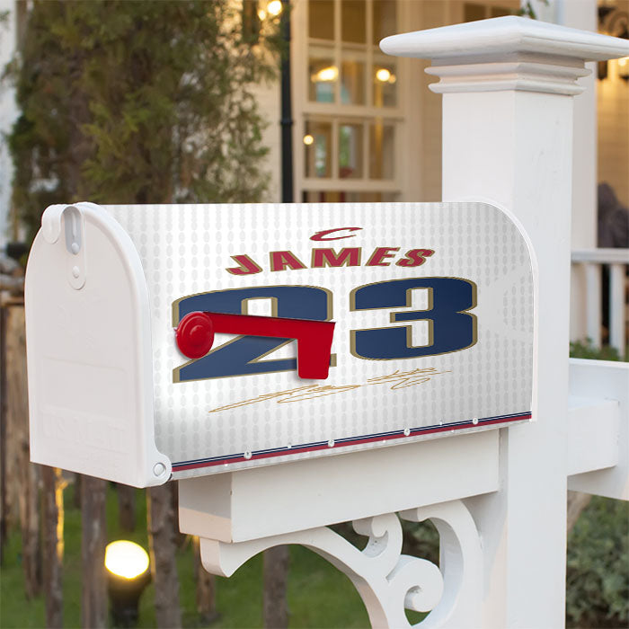 Cleveland Cavaliers James White Magnetic Mailbox Cover 18" X 21" Outdoor Decor