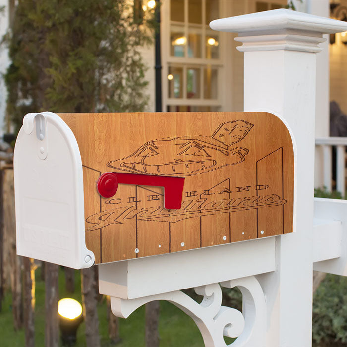 Cleveland Indians Magnetic Mailbox Cover 18" X 21" Outdoor Decor