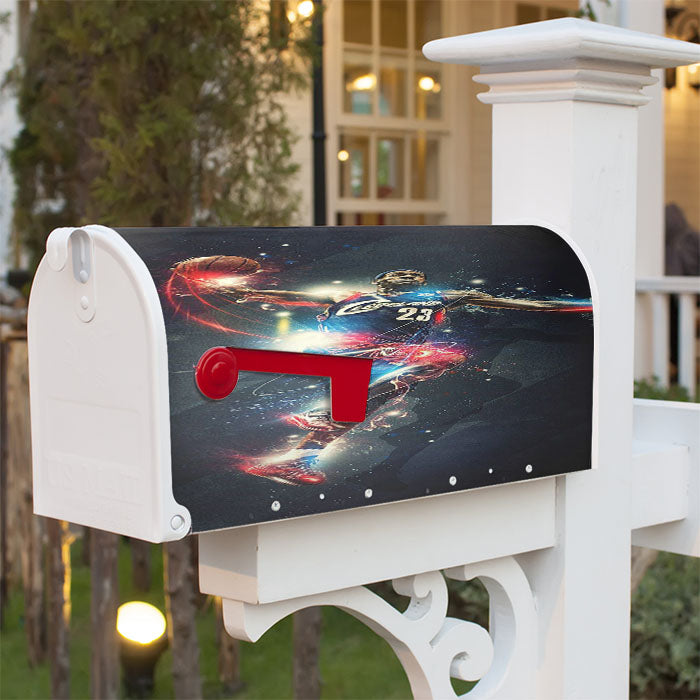 Cleverland 23 Basketball Magnetic Mailbox Cover 18" X 21" Outdoor Decor
