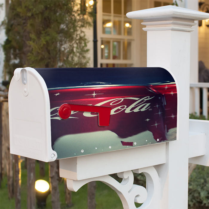 Coca-Cola Brand Magnetic Mailbox Cover 18" X 21" Outdoor Decor