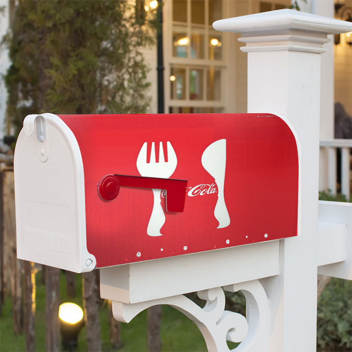 Coca Cola Magnetic Mailbox Cover 18" X 21" Outdoor Decor