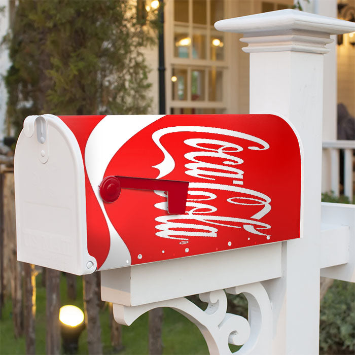 Coca Cola Logo Magnetic Mailbox Cover 18" X 21" Outdoor Decor