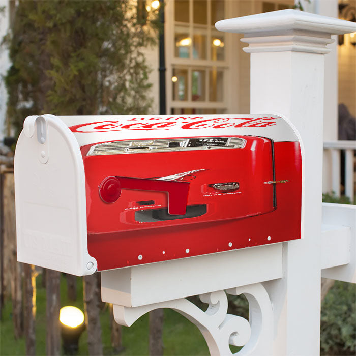 Coke Coca Cola Vendo Machine Magnetic Mailbox Cover 18" X 21" Outdoor Decor