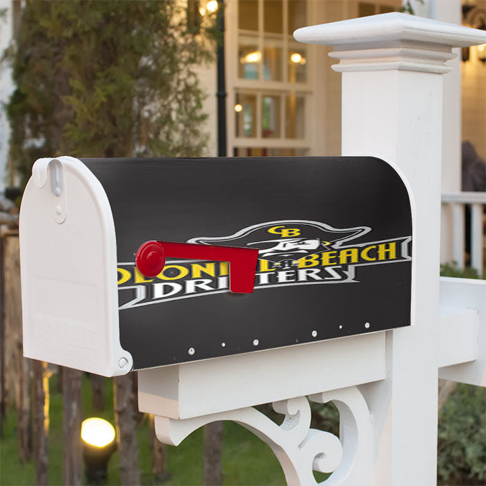 Colonial Beach Drifters Baseball Logo Black Magnetic Mailbox Cover 18" X 21" Outdoor Decor