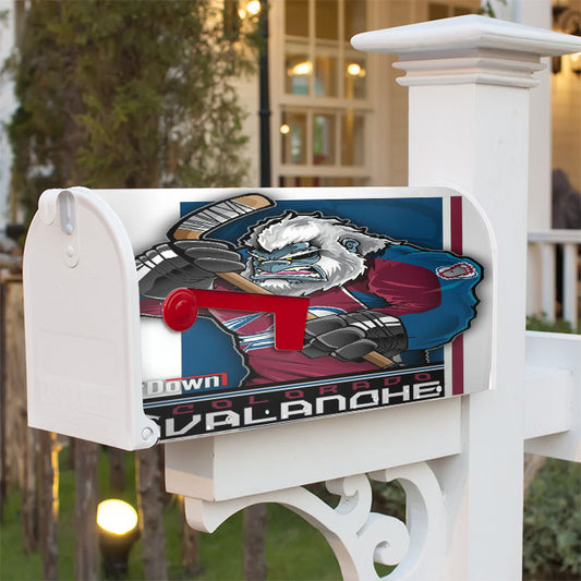 Colorado Avalanche Hockey Magnetic Mailbox Cover 18" X 21" Outdoor Decor