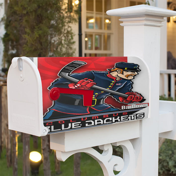 Columbus Blue Dackets Hockey Magnetic Mailbox Cover 18" X 21" Outdoor Decor