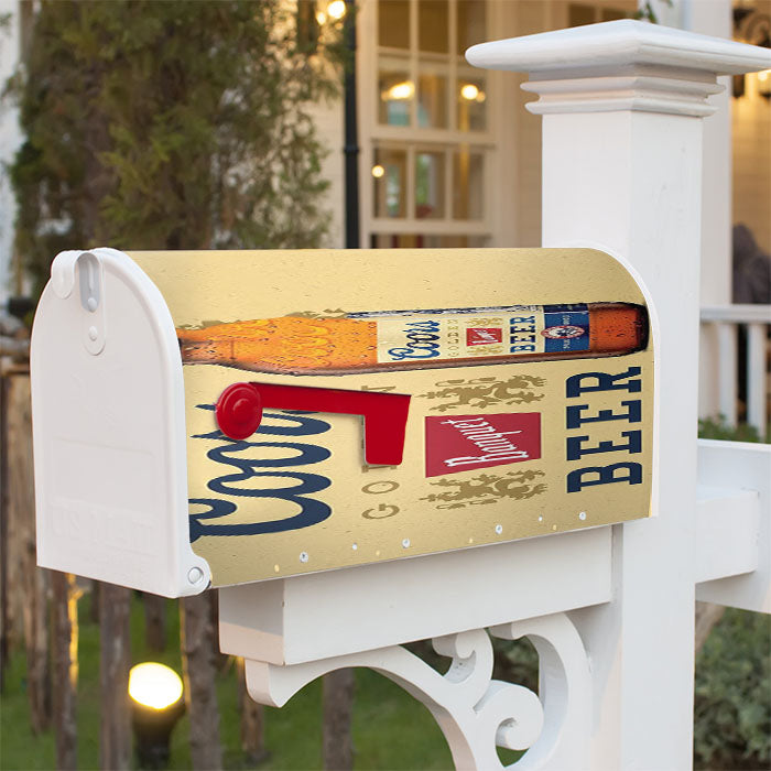 Coors Golden Banquet Beer Magnetic Mailbox Cover 18" X 21" Outdoor Decor