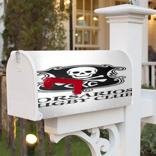 Corsarios Rugby Club Logo White Magnetic Mailbox Cover 18" X 21" Outdoor Decor
