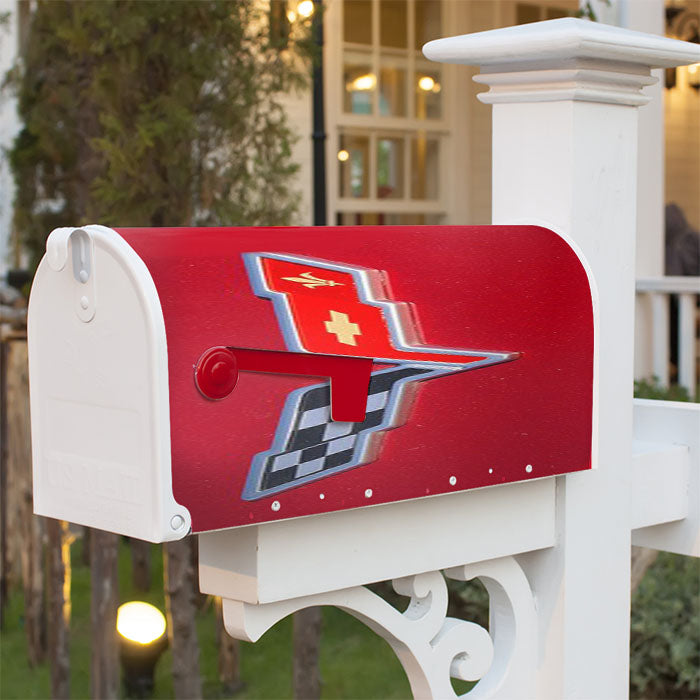 Corvette Flag Magnetic Mailbox Cover 18" X 21" Outdoor Decor