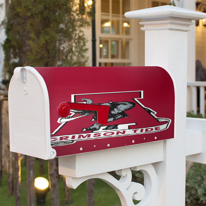Crimson Tide Elephant Alabama Magnetic Mailbox Cover 18" X 21" Outdoor Decor