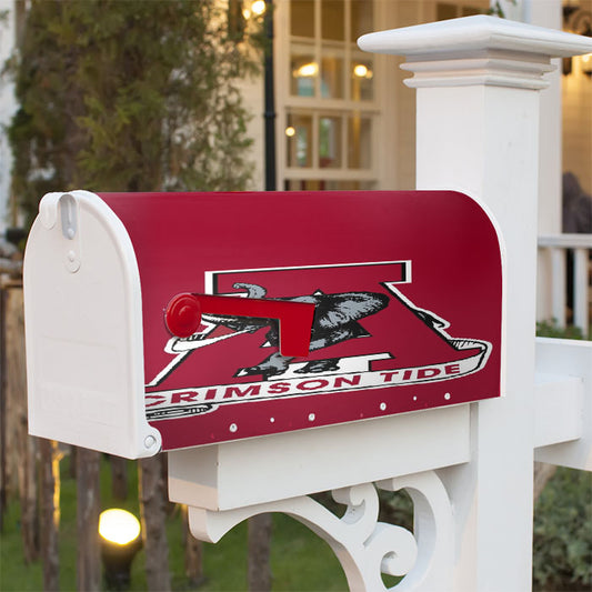 Crimson Tide Elephant Alabama Magnetic Mailbox Cover 18" X 21" Outdoor Decor