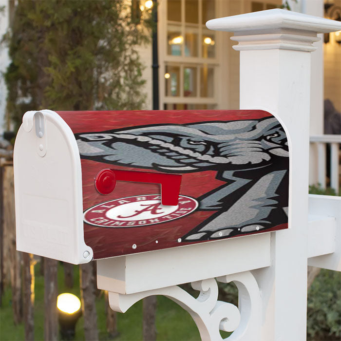 Crimson Tide Rough Magnetic Mailbox Cover 18" X 21" Outdoor Decor