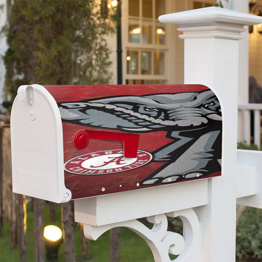 Crimson Tide Rough Magnetic Mailbox Cover 18" X 21" Outdoor Decor