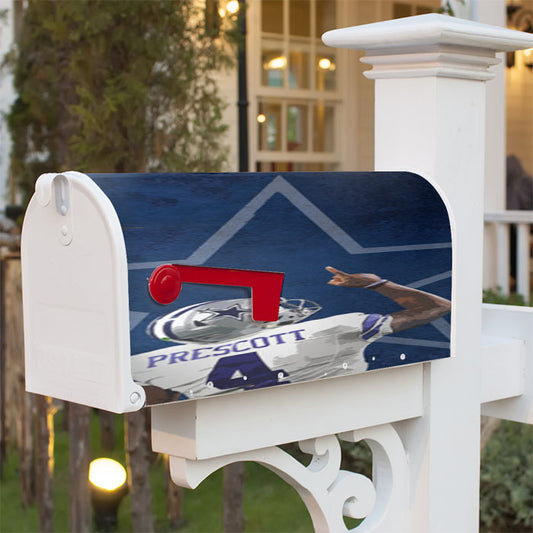 Dak Prescott Dallas Cowboys Magnetic Mailbox Cover 18" X 21" Outdoor Decor