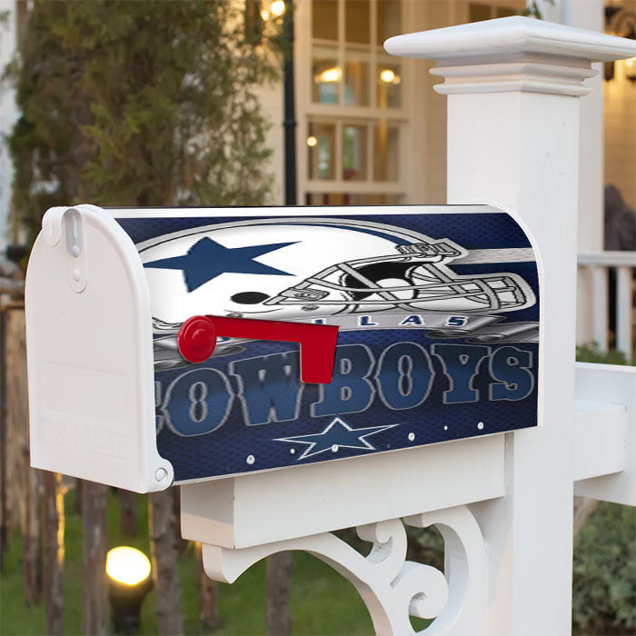 Dallas Cowboys Magnetic Mailbox Cover 18" X 21" Outdoor Decor