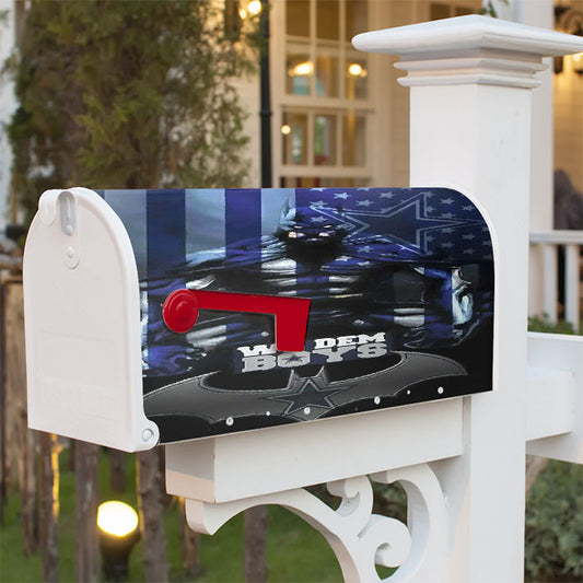 Dallas Cowboys Batman Magnetic Mailbox Cover 18" X 21" Outdoor Decor