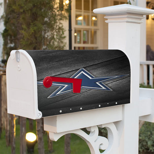 Dallas Cowboys Diagonal Wood Magnetic Mailbox Cover 18" X 21" Outdoor Decor