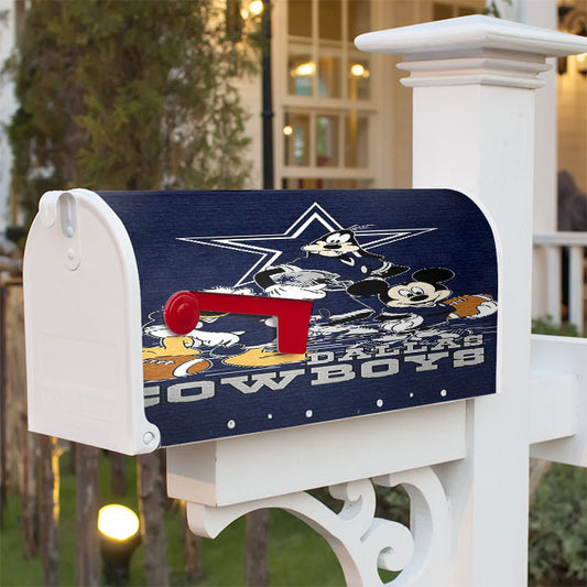 Dallas Cowboys Disney Magnetic Mailbox Cover 18" X 21" Outdoor Decor