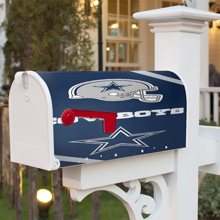 Dallas Cowboys Helm Magnetic Mailbox Cover 18" X 21" Outdoor Decor