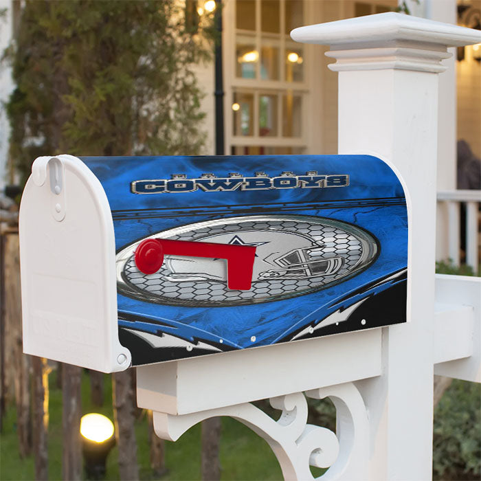 Dallas Cowboys Helmet Magnetic Mailbox Cover 18" X 21" Outdoor Decor